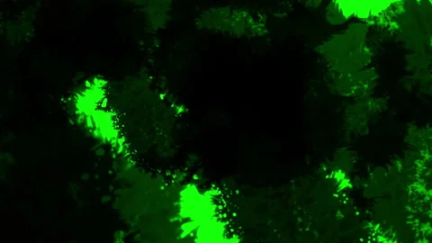 Abstract paint brush stroke shape ink splattering flowing and washing Video stock 332661007