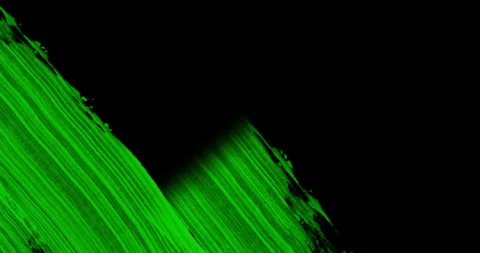 Abstract paint brush transition stroke shape white ink splattering flowing Stock Footage 291838813