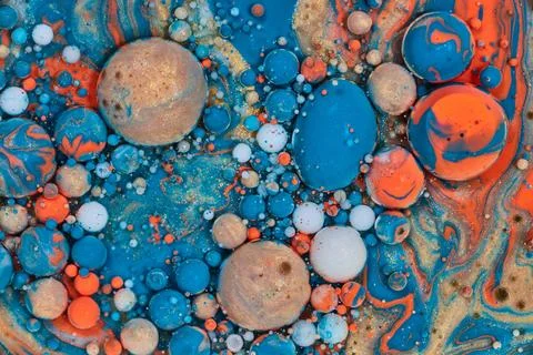 Abstract Paint Bubble Explosion Background Foto stock