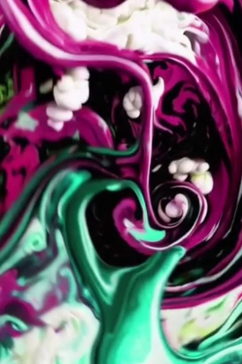Abstract Paint Explosion Loop - 4K - V65 Stock Footage 342277118