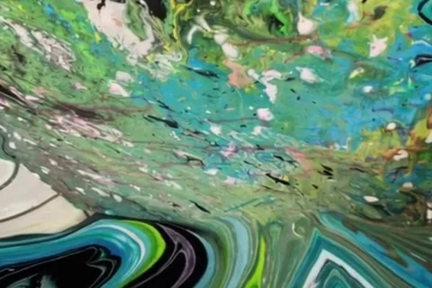 Abstract Paint Explosion Loop - 4K - V60 Stock Footage 342277125