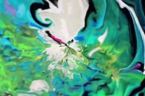 Abstract Paint Explosion Loop - 4K - V58 Stock Footage 342277130
