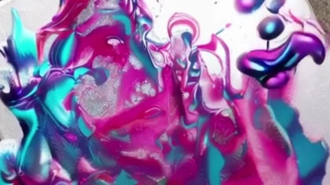 Abstract Paint Explosion Loop - 4K - V53 Stock Footage 342277150