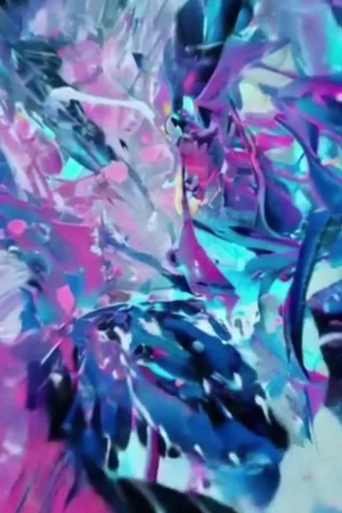 Abstract Paint Explosion Loop - 4K - V52 Stock Footage 342277154