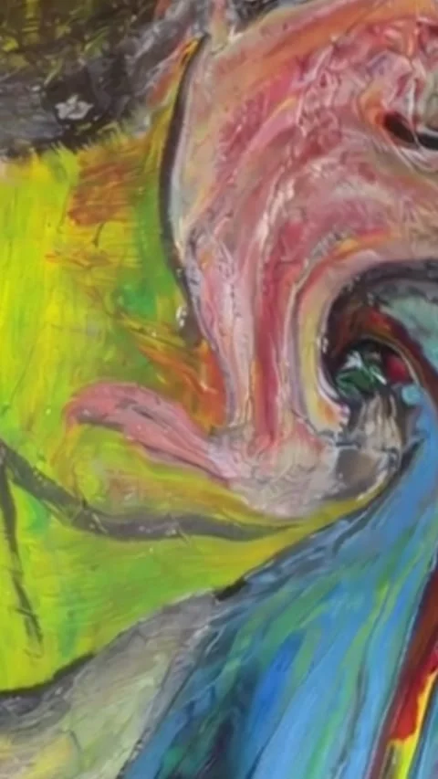Abstract Paint Explosion Loop - 4K - V55 Stock Footage 342277163
