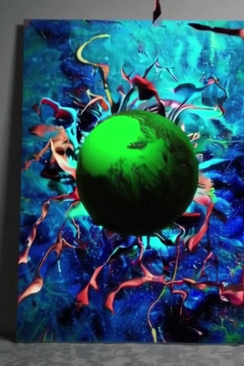 Abstract Paint Explosion Loop - 4K - V24 Stock Footage 342277232