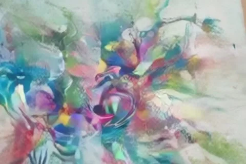 Abstract Paint Explosion Loop - 4K - V19 Stock Footage 342277247