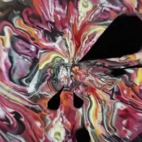 Abstract Paint Explosion Loop - 4K - V74 Stock Footage 342277320