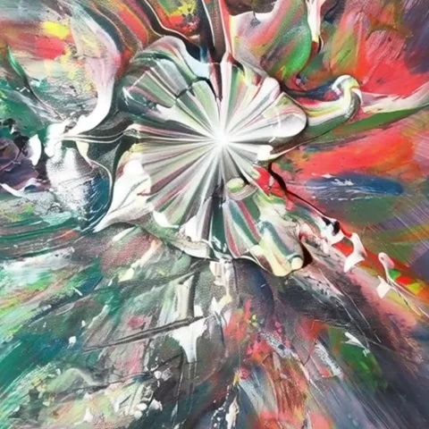 Abstract Paint Explosion Loop - 4K - V75 Stock Footage 342277335