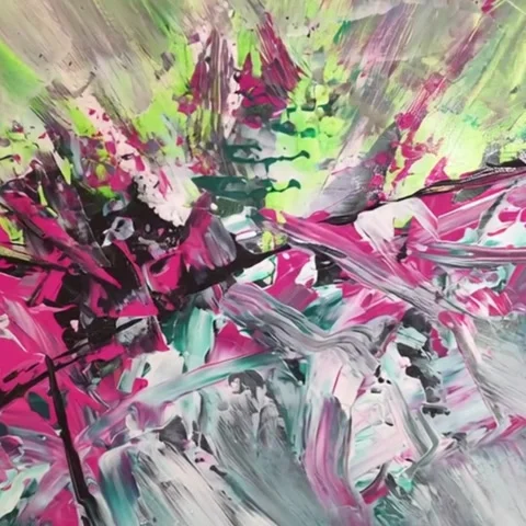 Abstract Paint Explosion Loop - 4K - V17 Stock Footage 342277339