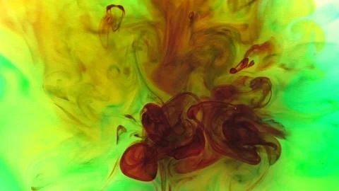 Abstract paint flow, red rose in super slow motion Stock Footage 160505094