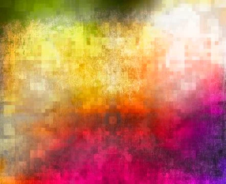 Abstract paint gradient with square grid added Stock Illustration
