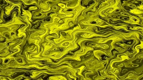 Abstract paint ink, gold psychedelic background Stock-Footage 146755506