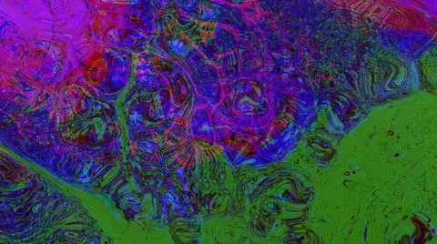 Abstract Paint Ink In Motion. Psychedelic Background Stock Illustration