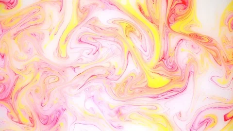 Abstract paint ink, psychedelic background. Colorful spots on water surface. Stock Footage 96849307