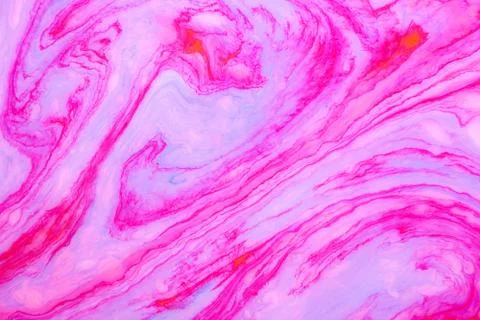 Abstract paint ink, psychedelic background. Colorful spots on water surface. Stock Photos