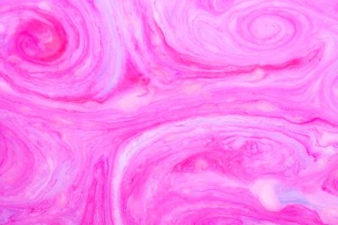 Abstract paint ink, psychedelic background. Colorful spots on water surface. Stock Photos