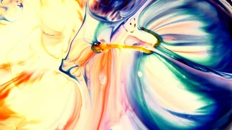 Abstract Paint Ink Spread Random Movement 2 Stock Footage 94510384