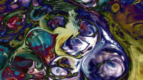 Abstract Paint Ink Spread Random Movement 6 Stock Footage 94516146