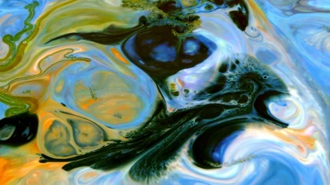 Abstract Paint Ink Spread Random Movement 7 Stock Footage 94518566