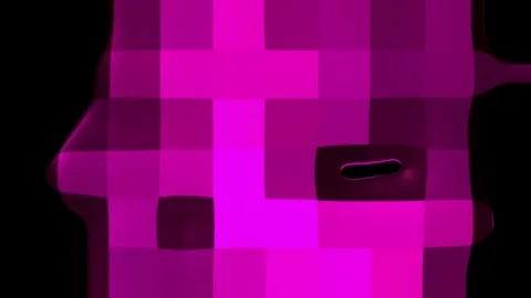 Abstract paint leak liquid pixel background \ New quality universal motion Stock-Footage 79799888