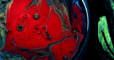 Abstract Paint In Motion Video stock 316389827