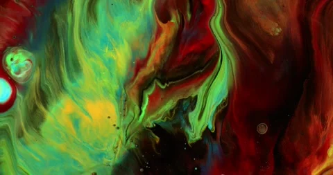 Abstract Paint In Motion Video stock 316390075