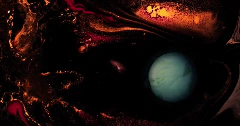 Abstract Paint In Motion Video stock 316390585