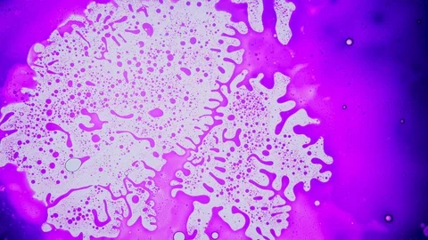 Abstract paint reactions. Background, visual performances, music videos, credits Stock Footage 130056977