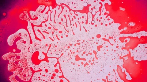 Abstract paint reactions. Background, visual performances, music videos, credits Stock Footage 130059490