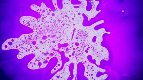 Abstract paint reactions. Background, visual performances, music videos, credits Stock Footage 130060395