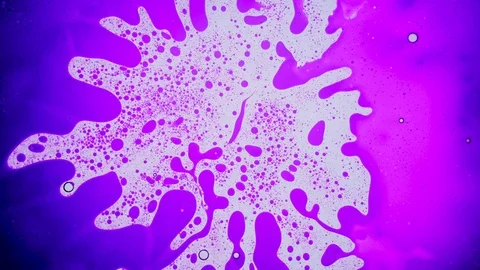 Abstract paint reactions. Background, visual performances, music videos, credits Stock Footage 130062124