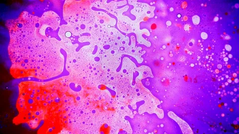 Abstract paint reactions. Background, visual performances, music videos, credits Stock Footage 130063380