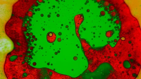 Abstract paint reactions. Background, visual performances, music videos, credits Stock Footage 130064202