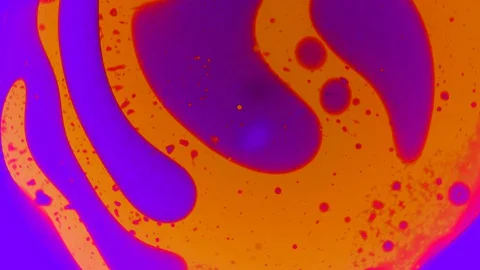 Abstract paint reactions. Background, visual performances, music videos, credits Stock Footage 130065669