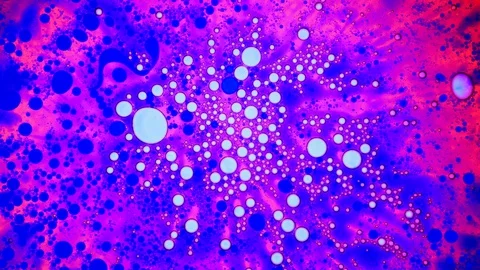 Abstract paint reactions. Background, visual performances, music videos, credits Stock Footage 130065809