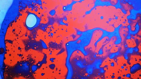 Abstract paint reactions. Background, visual performances, music videos, credits Stock Footage 131108724