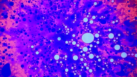 Abstract paint reactions. Background, visual performances, music videos, credits Stock Footage 131109337