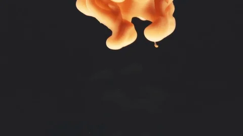 Abstract paint rotating in water Stock Footage 110733564