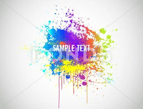 Abstract Paint Splash Background. Vector illustration Stock Illustration