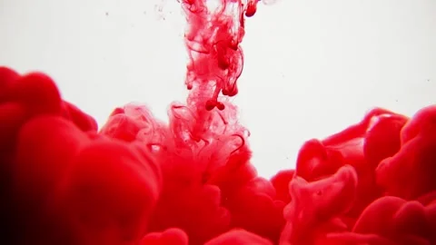 Abstract paint splash in a liquid Stock Footage 196296483