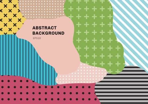 Abstract paint splash pattern background overlay geometric design of trendy M Stock Illustration