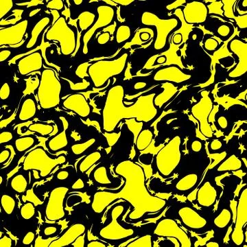 Abstract paint splatter - bright yellow marble like splat background - splotc Stock Illustration