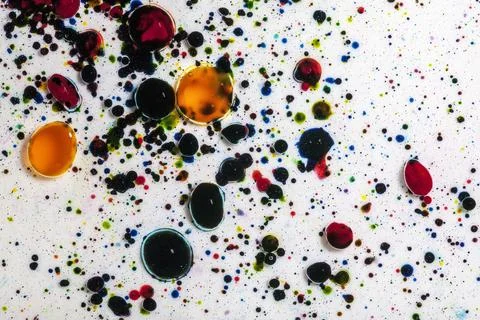 Abstract Paint Splatter Stock Photos