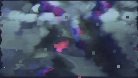 Abstract paint splatter transition effect with vibrant colors Stock Footage 340003722