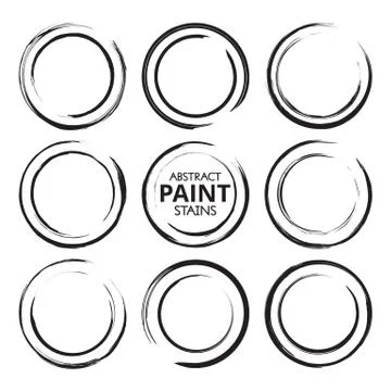Abstract Paint Stains Stock Illustration
