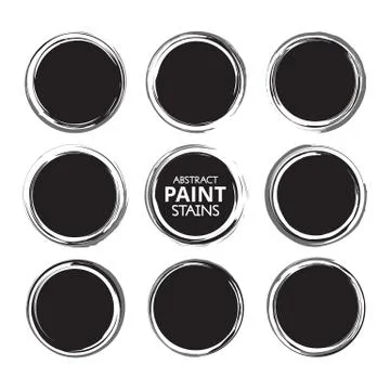 Abstract Paint Stains Stock Illustration