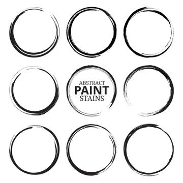 Abstract Paint Stains Stock Illustration