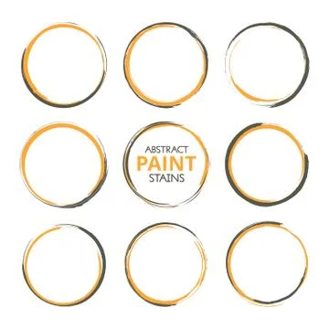 Abstract Paint Stains Stock Illustration