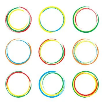 Abstract Paint Stains Stock Illustration